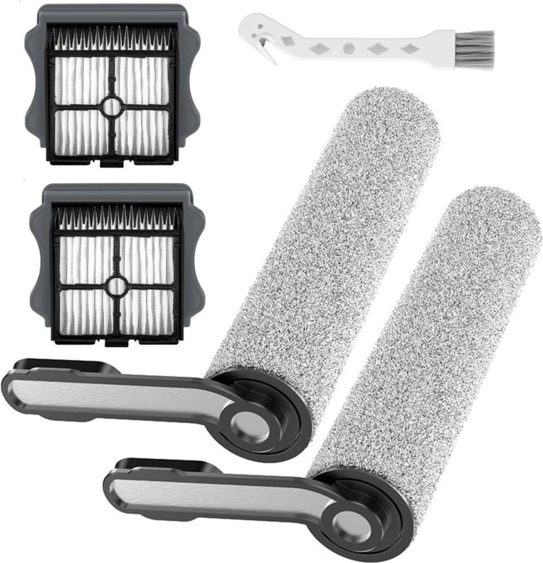 Ersatzbürstenrolle und HEPA-Filter für Tineco Floor One S5/S5 Pro/S5 PRO 2 Nass- und Trockensaugerzubehör, 2 Bürstenroll...