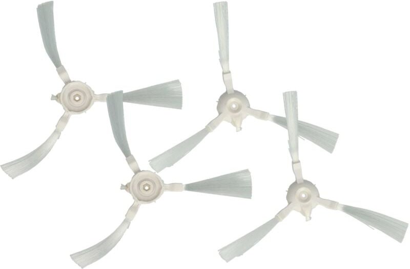4x Rundbürste kompatibel mit Rowenta Smart Force Essential RR6943WH Saugroboter - 4 x Seitenbürsten, Bürstenset - Vhbw