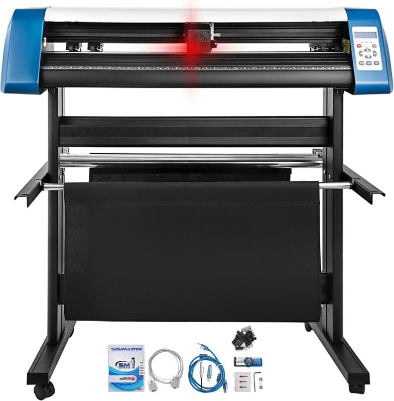 34-Zoll-Vinyl-Schneidemaschine, halbautomatischer Plotter mit Sensor und usb, ideal zum Schneiden und Gestalten von Aufk...