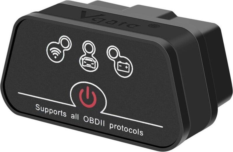 iCar 2 Wi-Fi OBD2-Scanner-Diagnoseschnittstellenadapter für iOS, iPhone, iPad und Android (Schwarz)