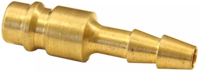 Euro Druckluft Stecktülle (Stecknippel) für ø 13 mm Druckluftschlauch, Messing