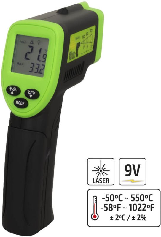 JBM - laser-thermometer -50º bis 330ºC 52162