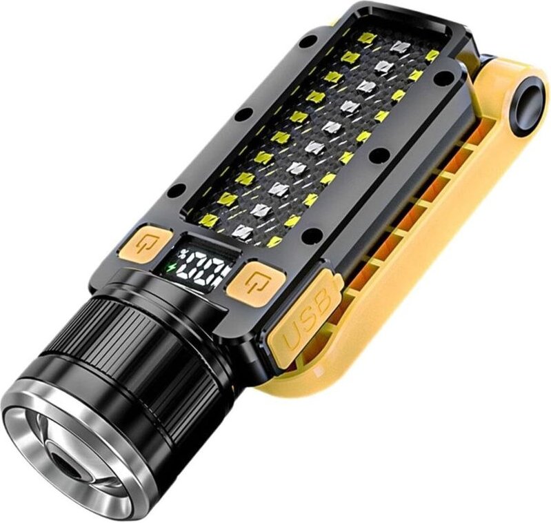 LED-Arbeitsleuchten, wiederaufladbare LED-Arbeitsleuchten, tragbare Taschenlampe mit Arbeitslicht – Hochleistungstaschen...