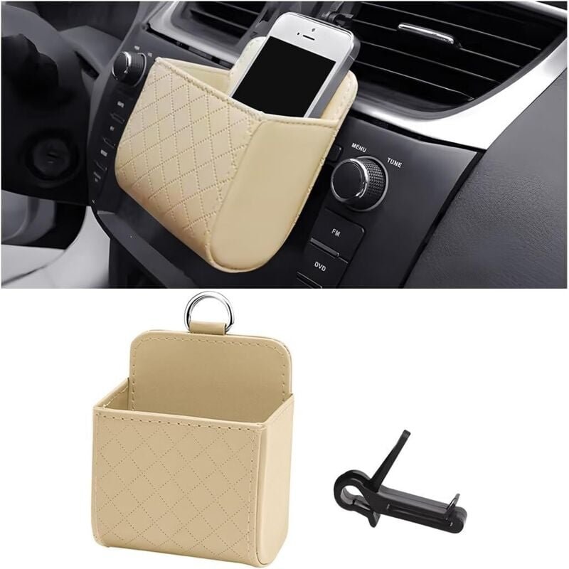 Csparkv - Universeller Auto-Luftaufbewahrungs-Organizer, Auto-Lüftungsauslass-Aufbewahrungstasche für die meisten Autos,