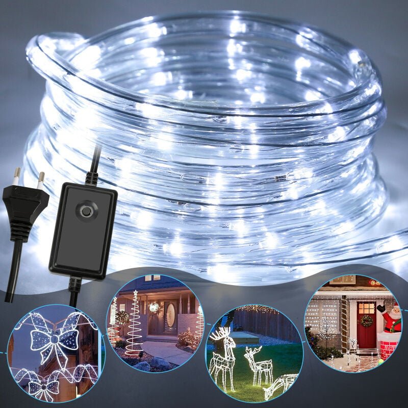 Thumbnail - TolleTour led Lichterschlauch Lichterschläuche Lichterkette Außen/Innen Lichtleiste Lichtschlauch 40M Kaltweiß