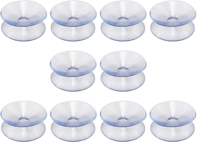 Thumbnail - 10er-Pack doppelseitige Saugnäpfe aus Silikonkautschuk für Tischplatten, transparenter Saugnapf ohne Haken, kompatibel m...
