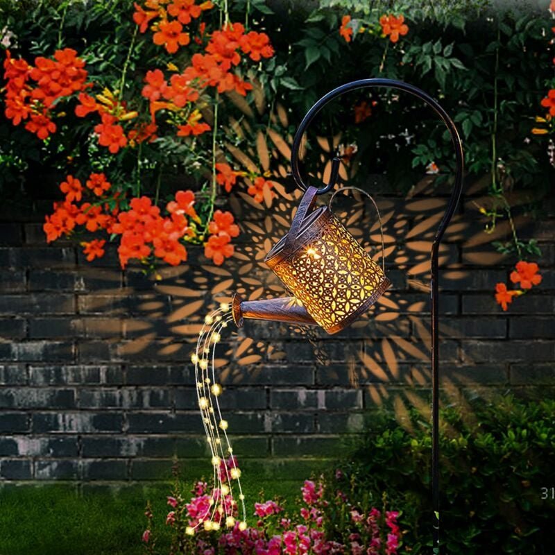 Solar-Gartengießkanne, große hängende Solarlaternen für den Außenbereich mit IP65-Wasserdichtigkeit, dekorative LED-Sola...
