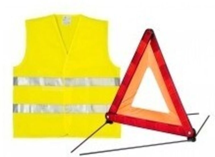 Dreieck-Signalisation + Warnweste Set