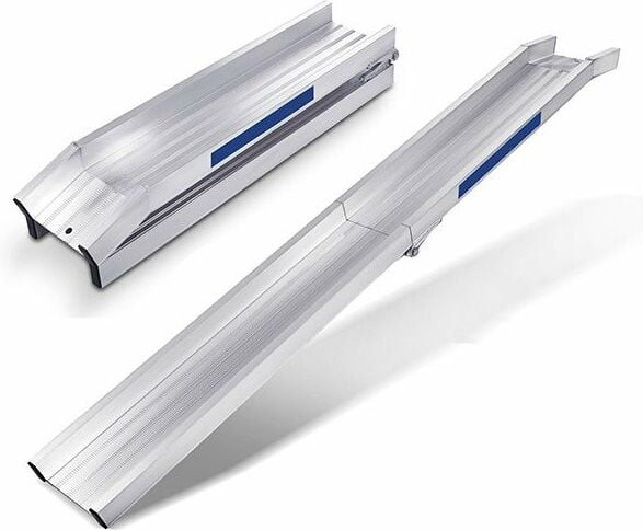 Einzelstück Verladeschiene klappbar, Innenbreite 195mm, 1500mm lang (geklappt 750mm), Ladehöhe 370mm, Traglast 800kg pro...