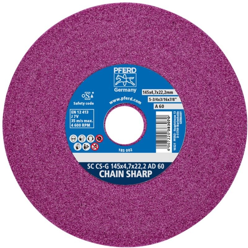 Pferd - 33100002 Schleifscheibe Durchmesser 145 mm Bohrungs-Ø 22.2 mm Stahl, Zunder 1 St.