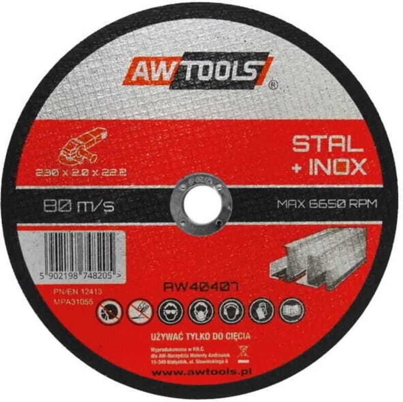 AWTOOLS METALLSCHEIBE 2302,0mm / 22,2