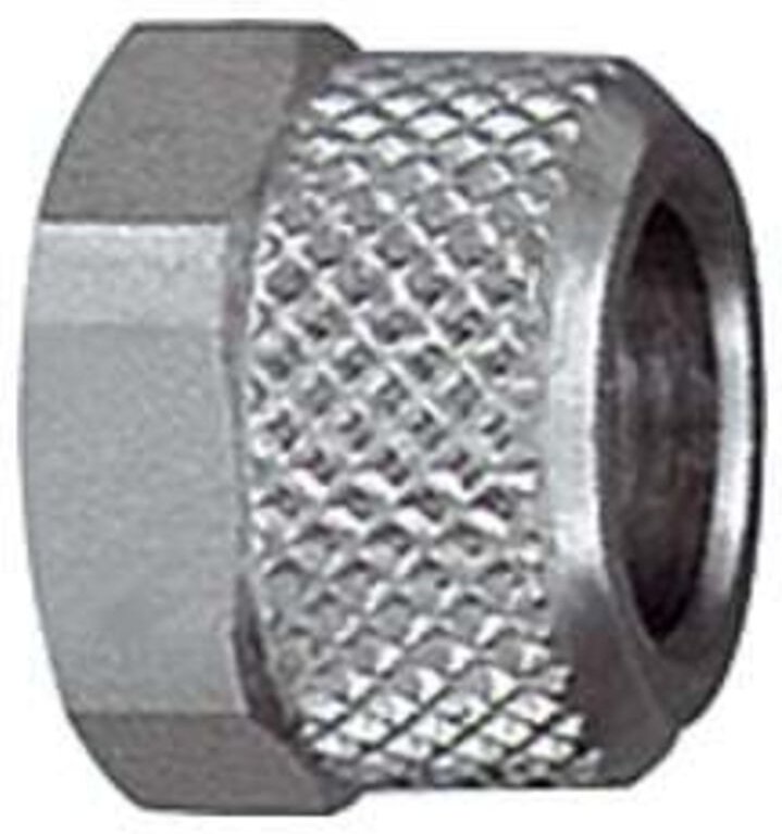 Berwurfmutter, M14x1,0, für Schlauch 10/8 mm, sw 16, ms vern. - Riegler