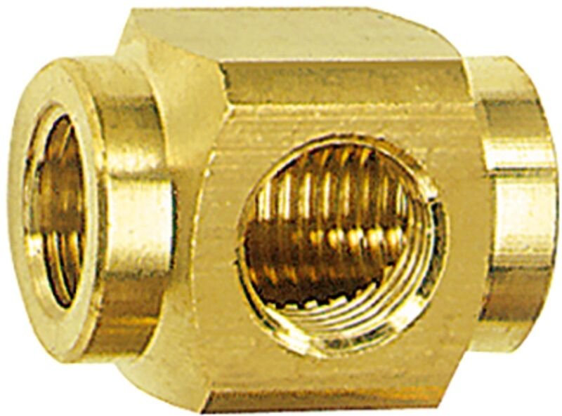 T-Verteiler, g 1/8, sw 16, Messing - Riegler