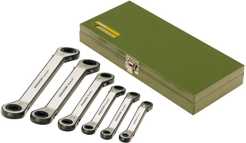 Proxxon - SPEEDER-Ratschenschlüsselsatz 6-tlg., 6x7 bis 17x19 mm