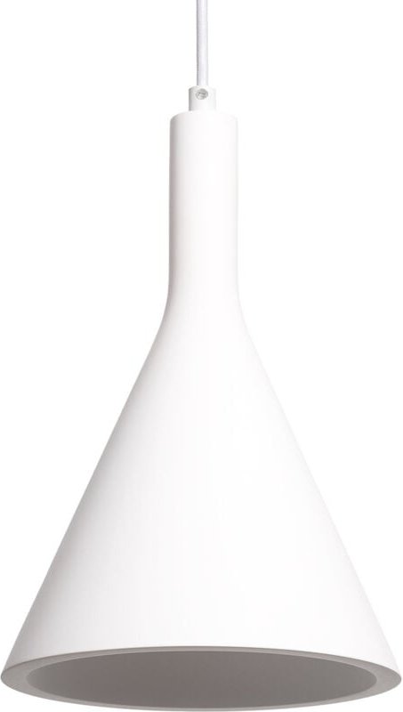 Efectoled - Pendelleuchte Gips Madiun Weiß
