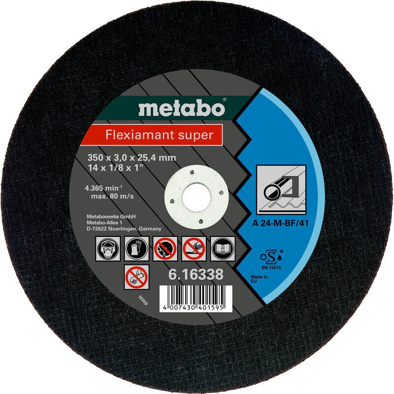 Metabo - Flexiamant super 350x3,0x25,4 Stahl, tf 41 (616338000)
