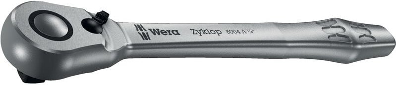 Metall-Knarre mit Umschalthebel 1/4'Antrieb, 8004 a Zyklop - Wera