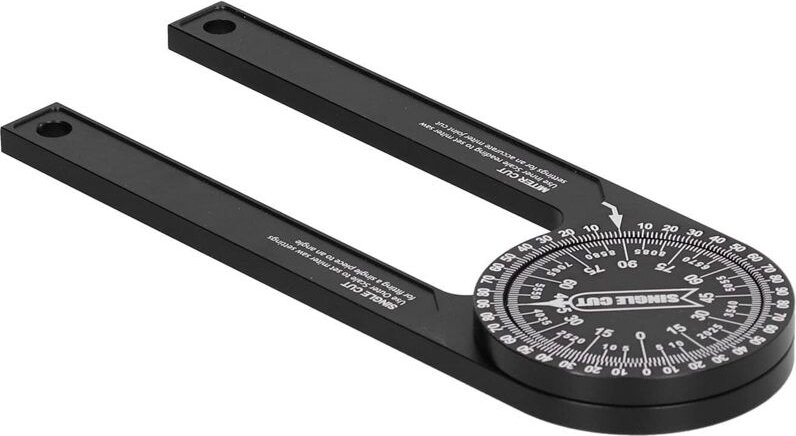 Der Winkelmesser aus hochpräzisem Aluminiumlegierungsmaterial gewährleistet eine einfache und genaue Winkelmessung.
