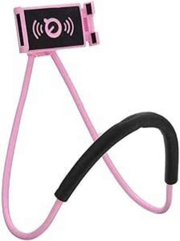 Flexibler, um 360° drehbarer Handyhalter, Lazy Bed Stand, Multifunktions-Smartphone-Tisch, verstellbare Halterung (Pink)