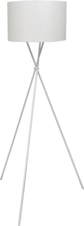 Bonnevie - Stehleuchte mit Lampeschirm und hohem Ständer Weiß CFW148150