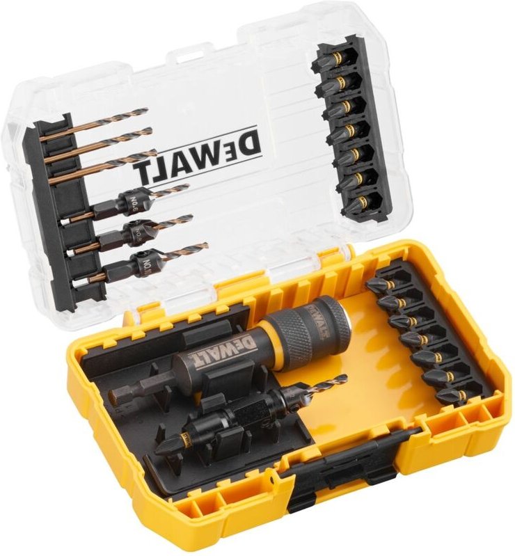 DeWALT Zubehör - Wechseladapter-Set Flip and Drive, mit Zubehör, Tough Case DT70779T