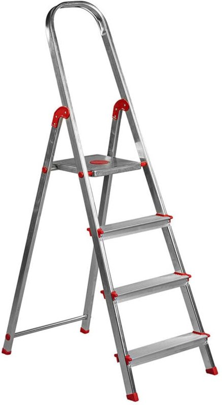 Einzigartige' 4-Stufen-Leiter (80 cm Höhe bis zur Plattform und 150 kg maximale Belastung) mit AENOR-Zertifizierung