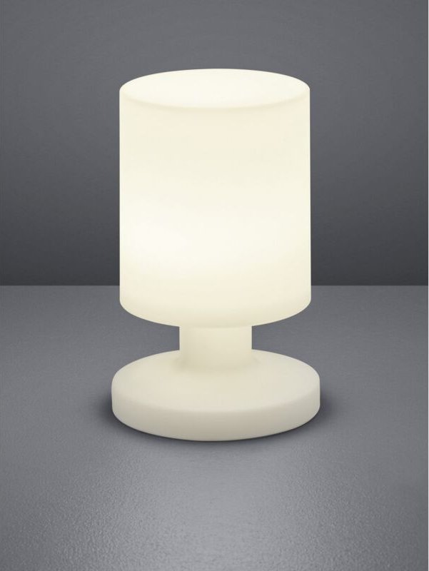 Iperbriko - Lora Led IP44 Weiße Tischlampe im Freien mit USB-Trio-Beleuchtung