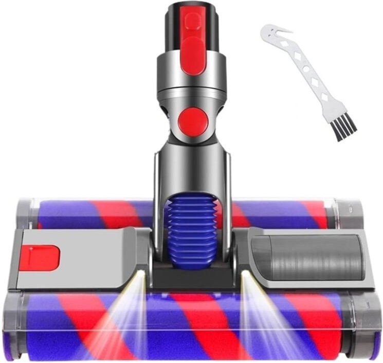 Staubsauger mit Doppelwalze für V7 V8 V10 V11 V15, elektrisch, mit LED-Licht, Hartböden