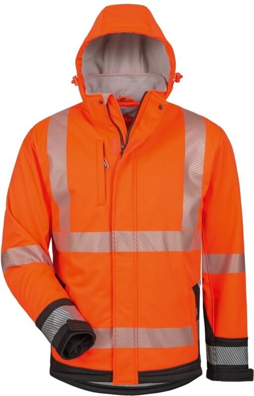 Elysee - Warnschutz-Softshelljacke Lukas Gr. xxl orange/schwarz 100% pes