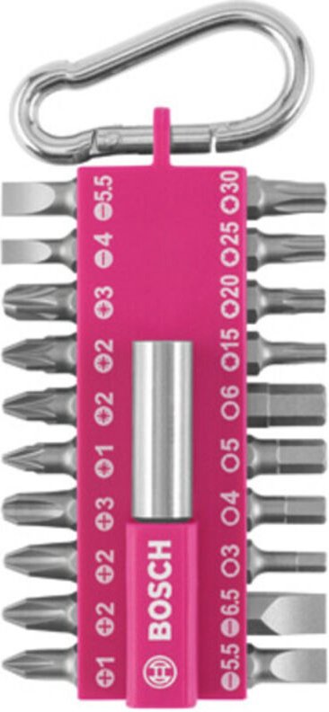 Thumbnail - Bosch 21-teiliges Schrauberbit-Set mit Snap-hook (pink) Ausstellerversion