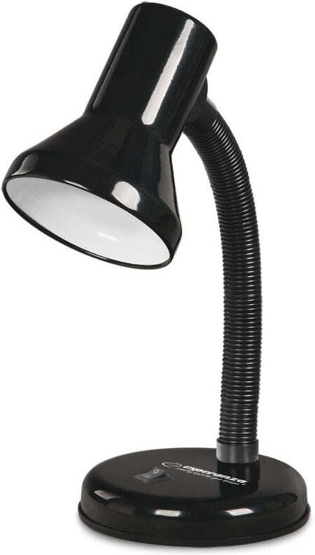 Esperanza schreibtischlampe e27 alatair schwarz