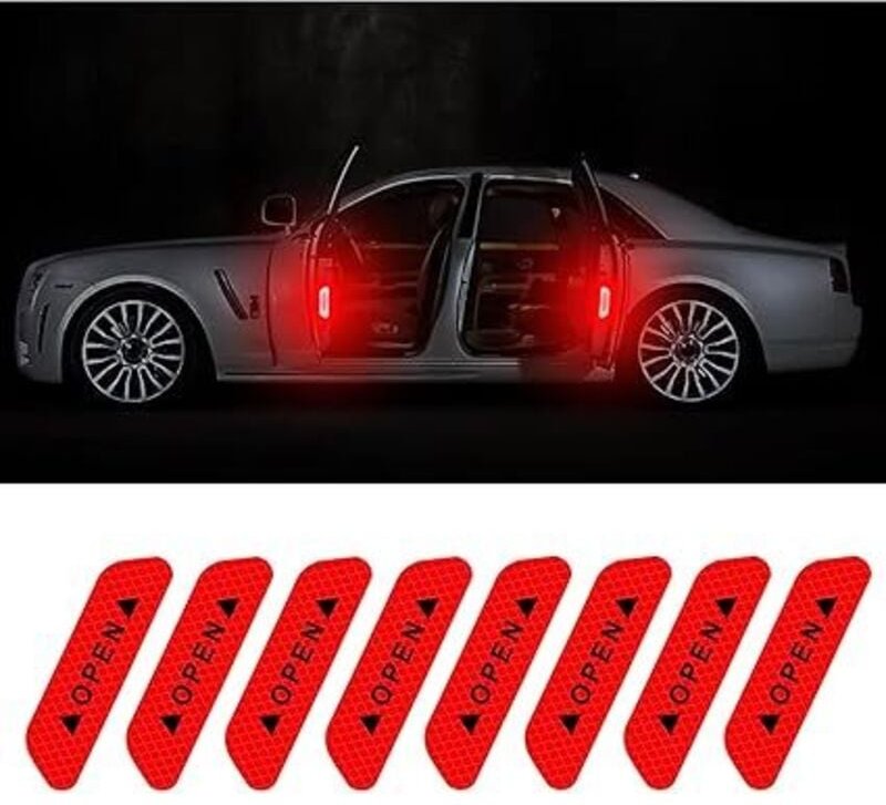 Ahlsen Stücke Reflektierende Aufkleber, Selbstklebender Reflektierender Streifen, Wasserdichte Reflektierende Aufkleber,...