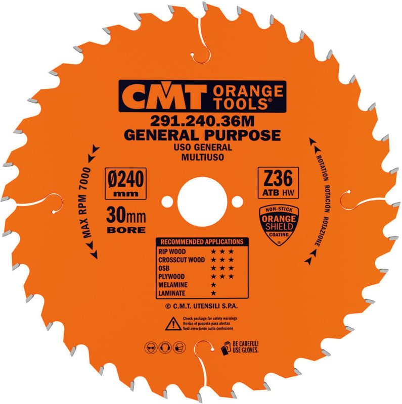 291.140.20h Universell-Handkreissägeblatt 140x2.4x20 Z=20 15°atb