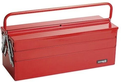 Werkzeugkasten, Metall, 5 Tabletts (550 x 200 x 208 mm) Dogher 026-005