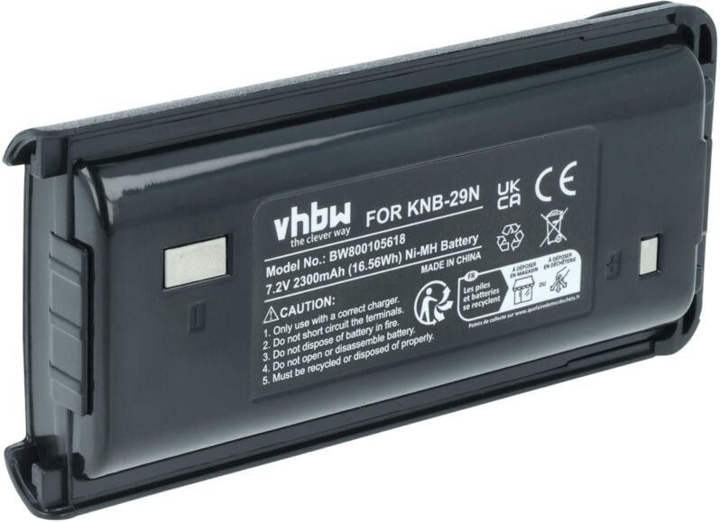 Vhbw - Akku kompatibel mit Kenwood TK-3202, TK-3200LP, TK-3202E, TK-3202E3, TK-3201 Funkgerät, Walkie Talkie (2300mAh, 7...
