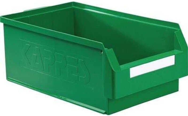 Sichtlagerkasten L500xB300xH200mm pe grün