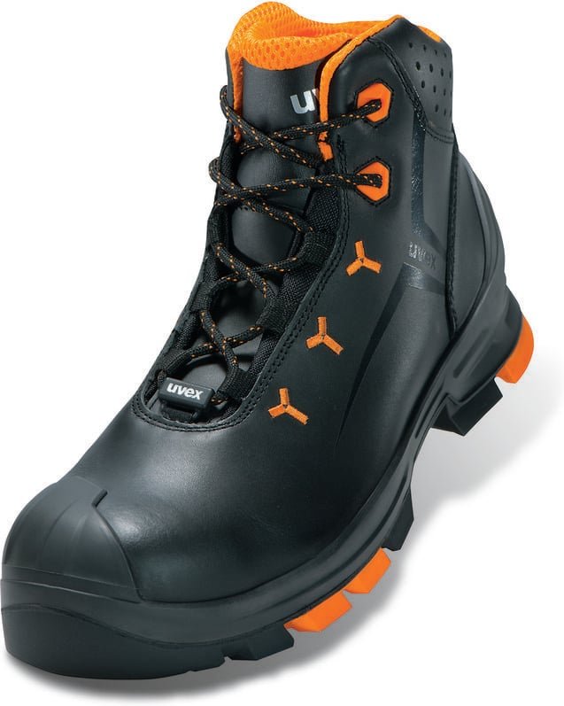 Uvex - 2 Sicherheits-Stiefel Gr.39 W11 S3L esd sr schwarz/orange 6503.2