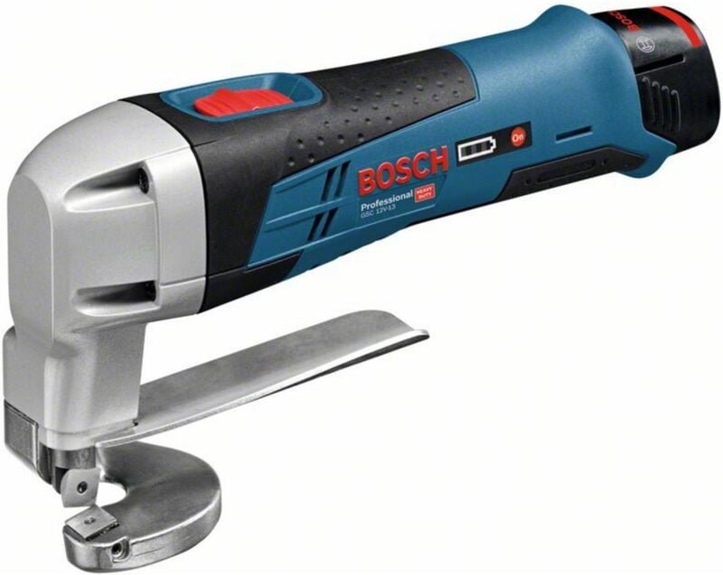 Bosch Akku-Blechschere gsc 12V-13 ohne Akku ohne Lader in l-boxx Gr. 1