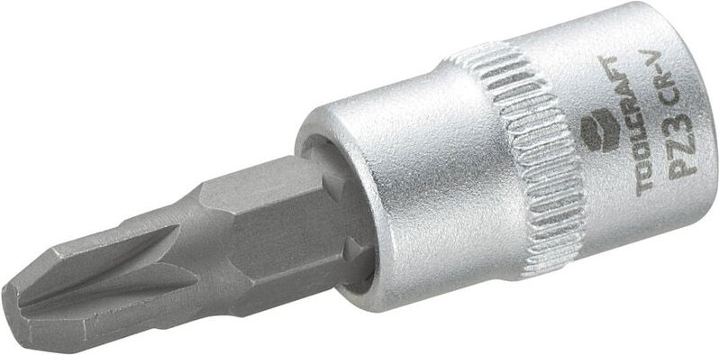 Toolcraft - 816059 Kreuzschlitz Pozidriv Steckschlüssel-Bit-Einsatz pz 3 1/4' (6.3 mm)