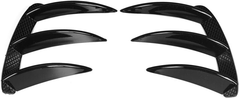 Jeffergarden - Hinten Lip Splitter Canards Vents Ersatz für Mercedes Benz W176 A200 A250 A260 A45 AMGGlossy Black