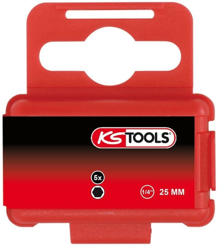 1/4' Bit Innensechskant, 25mm, 10mm, 5er Pack