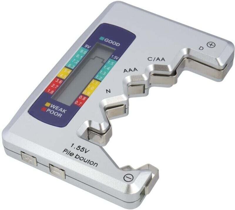 KZQ - Tester digitale universale per batterie tester digitale per batterie, misuratore di capacità delle batterie, rilev...