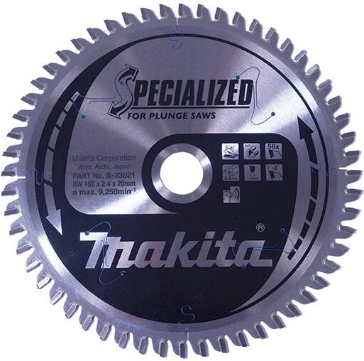 B-33021 hm 165/20/56D Aluminiumscheibe - Makita