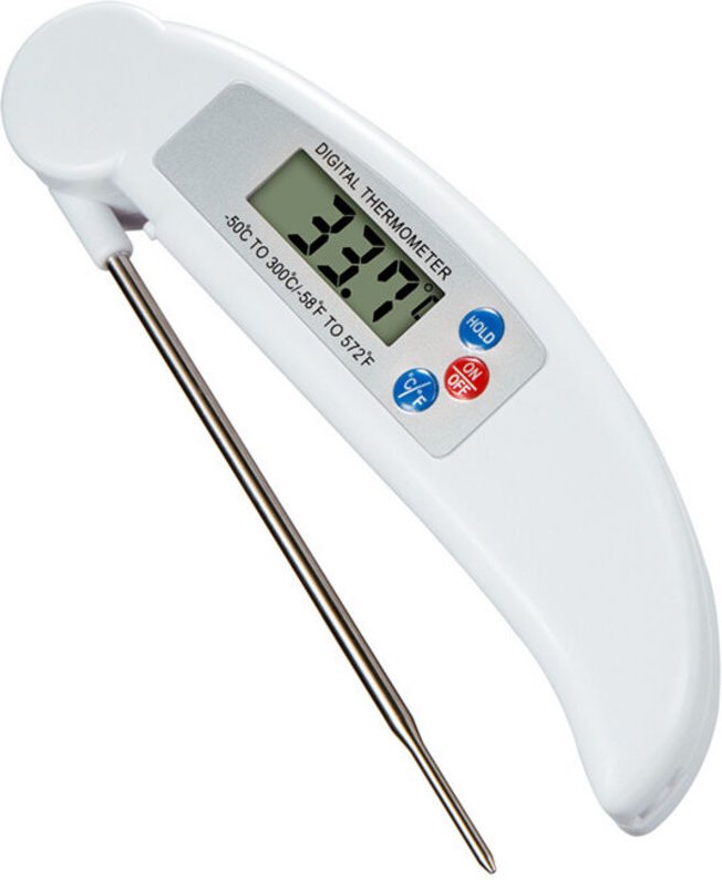 Küchenthermometer, Kühlschrank-Ersatzteile, sofort ablesbares elektronisches LCD-Thermometer mit Sonde zum Kochen in der...