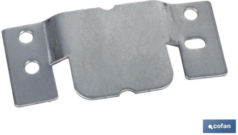 Set bestehend aus 2 Stück verzinktem Ankerblech 100 x 47 mm