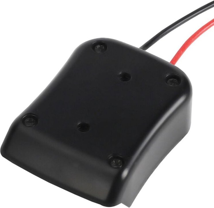 10,8 V-12 V Batteriehalterung Dock Stromanschluss mit 14 AWG Kabelanschlüsse Adapter Werkzeug für Heimwerker, Schwarz