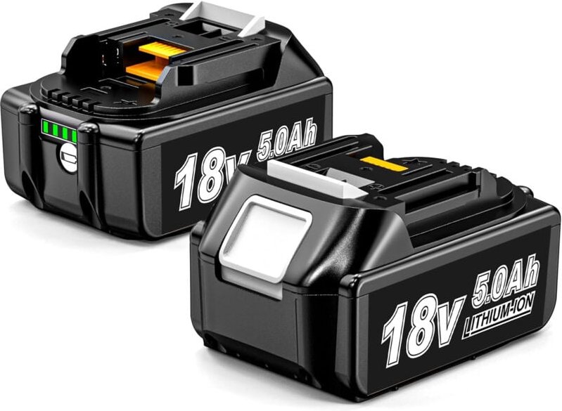 Pdstation - 2Neu für Makita BL1850B BL1860B Akku 18V Li-Ion lxt BL1830 5.0Ah BL1860 BL1815 BL1840 BL1830B Led Anzeige