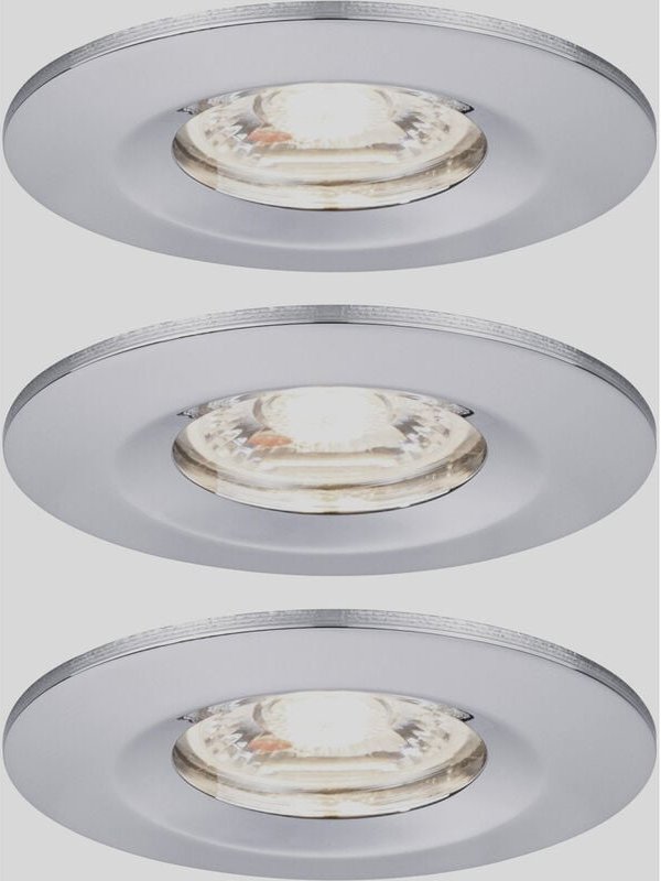 Thumbnail - Paulmann - 94303 ebl Nova mini Coin LED-Einbauleuchte 3er Set 4 w Chrom