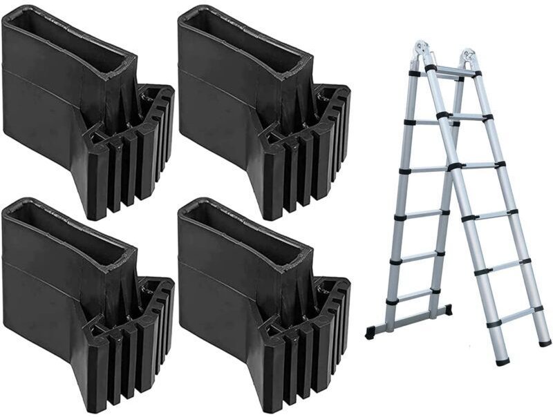 4 Pcs,Pieds D' éChelle Remplacement,éChelle En Caoutchouc Pieds,Pieds De SéCurité De L'éChelle,Housse De Protection Pour...