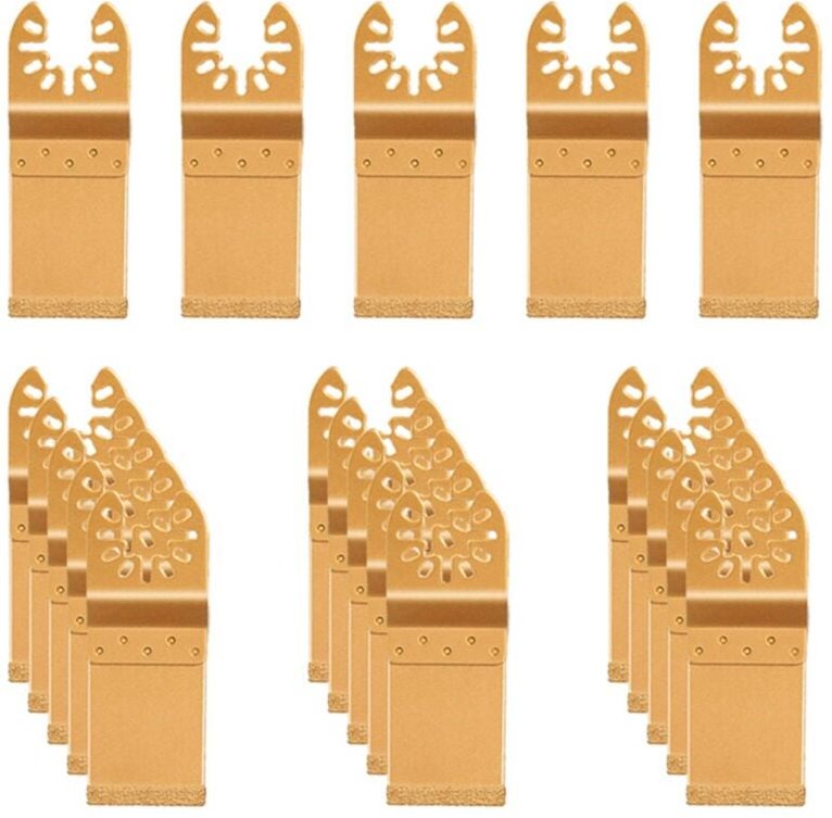 Oszillierendes Diamant-SäGeblatt, Schnell zum LöSen, Schnelle , Multi-Tool-Klinge, Schneidscheiben, 20 StüCk, Universal-...